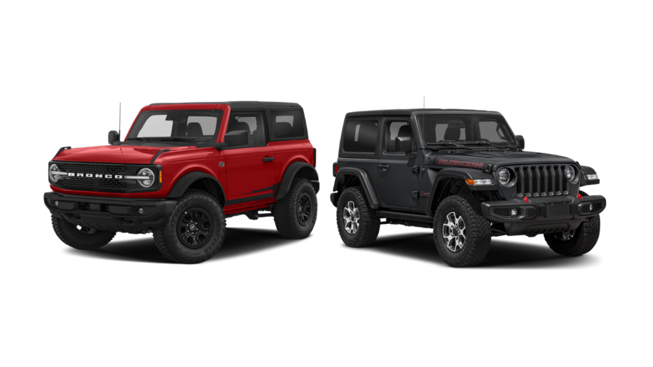 2022 Ford Bronco vs 2022 Jeep Wrangler